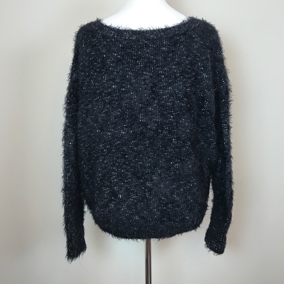 🚫 Express Fuzzy Lace Up Sweater - Picture 2 of 4